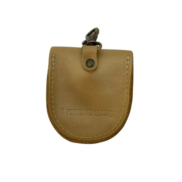 Portland Leather Goods Petunia Pouch Leather Flower Coin Purse Bag Charm - Picture 2 of 13